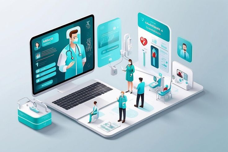 AI automation in healthcare background