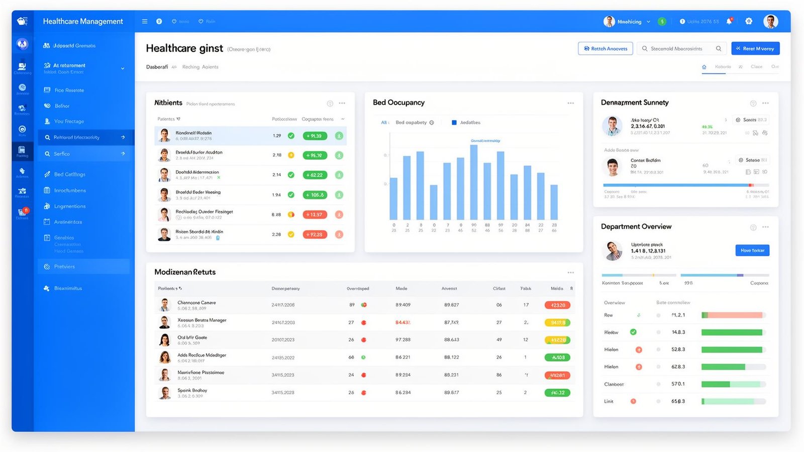 Hospital Management System Dashboard